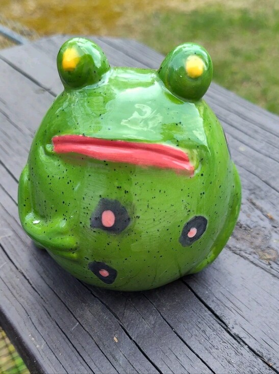 Other - Cute Vintage Frog Handmade Ceramic Garden Decor